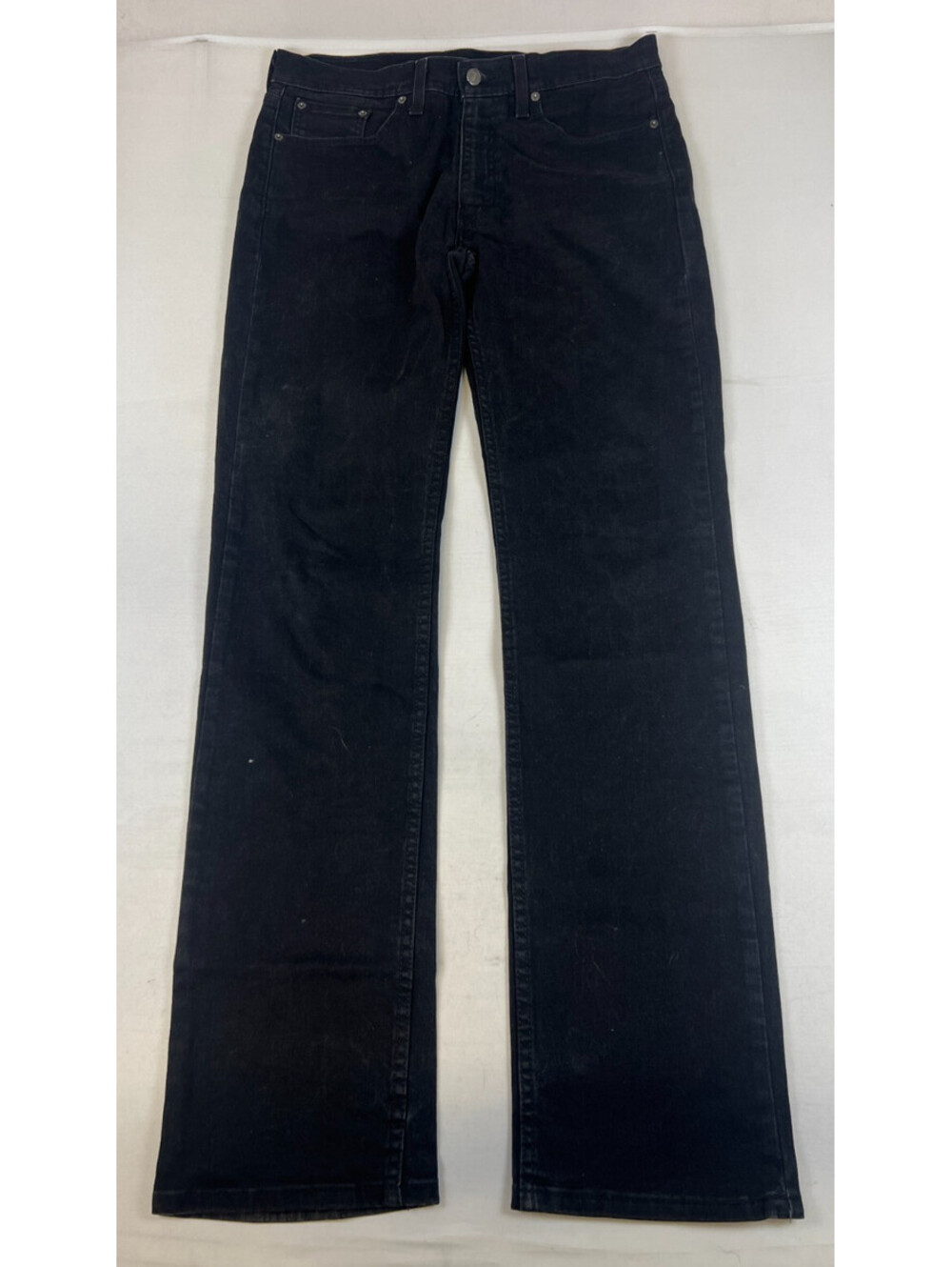 Levi's 514 Men Straight Fit 32x36 Black Cotton Blend Denim Jeans Casual Pants